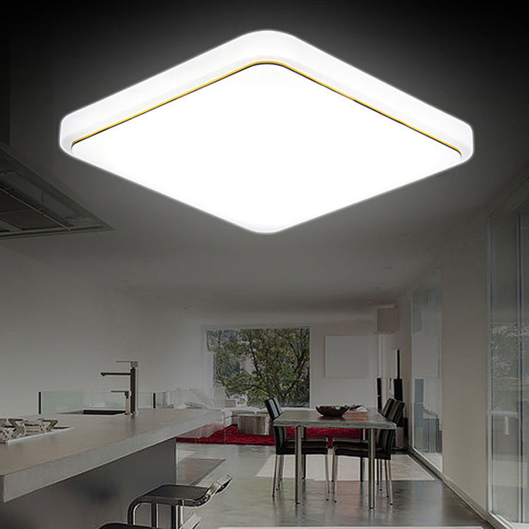 Simple Square Lighting Ceiling Lamp, Living Room Bedroom Lighting