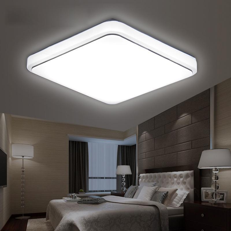 Simple Square Lighting Ceiling Lamp, Living Room Bedroom Lighting