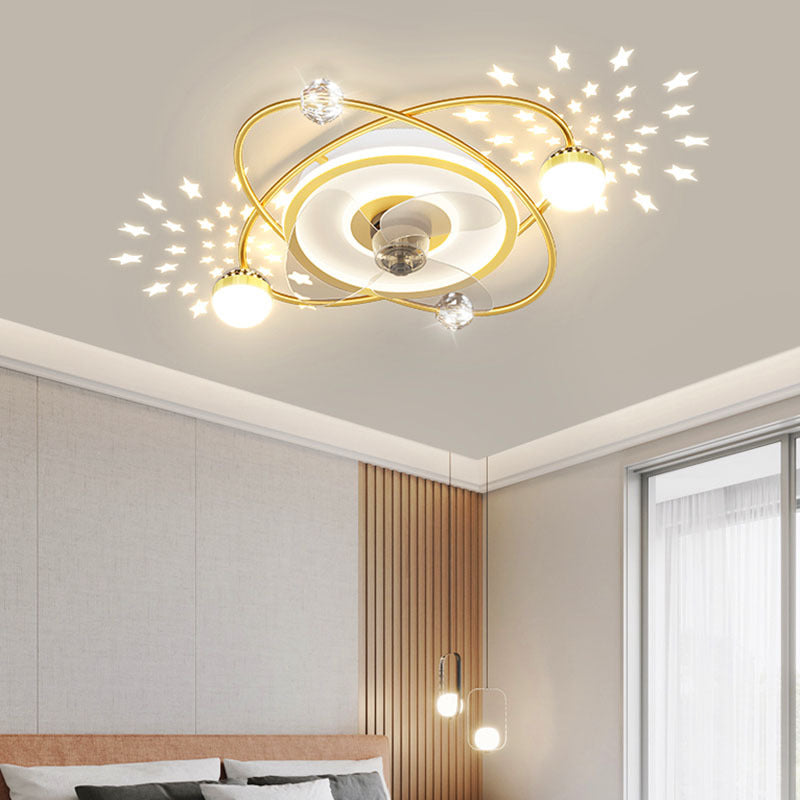Nordic bedroom decor led lights for room Ceiling fan light lamp restaurant dining room