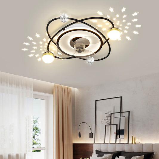 Nordic bedroom decor led lights for room Ceiling fan light lamp restaurant dining room