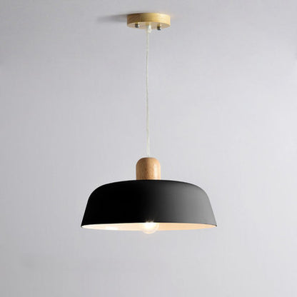 Nordic Wooden Pendant Light Round Light Fixture Kitchen Dining Room